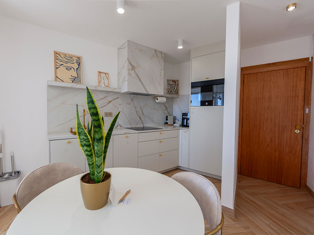 Cocina del apartamento de 1 dormitorio