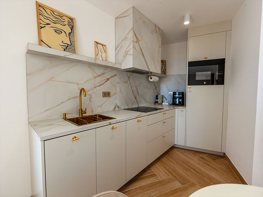 Cocina del apartamento de 1 dormitorio