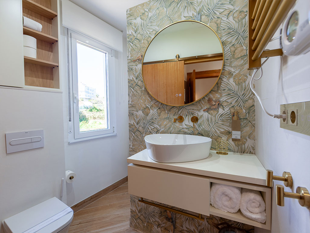 Baño del apartamento de 1 dormitorio